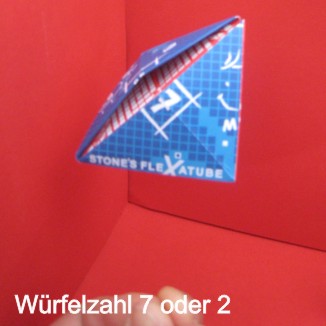 Zahl 7 erschnipst
